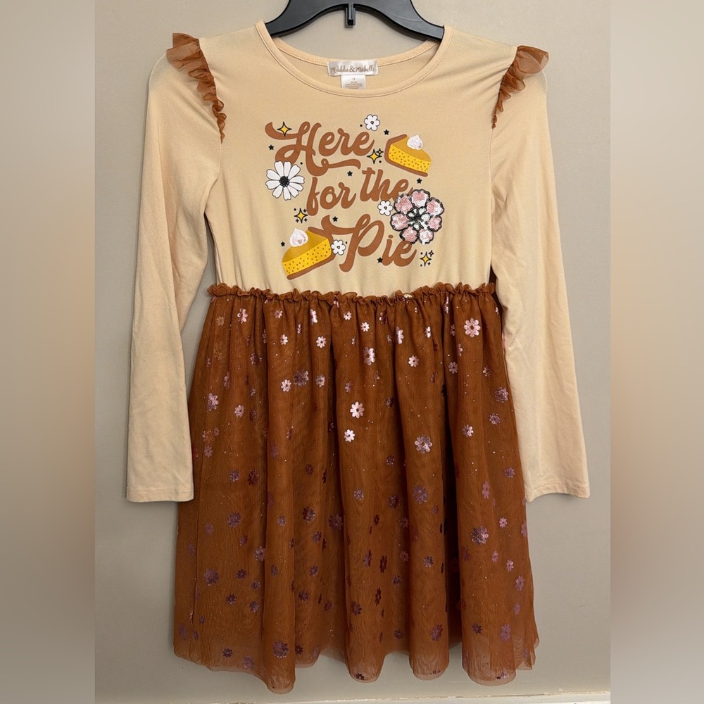 Here for the pie stretchy dress girls 12